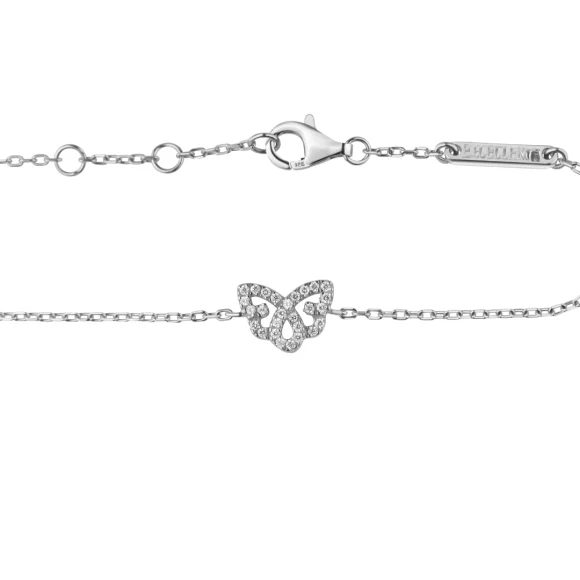 Gourmette papillon Excellence Argent 925 rhodié