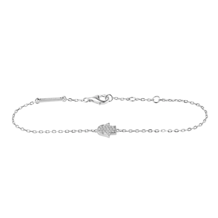 Gourmette khmissa Excellence Argent 925 Rh 2