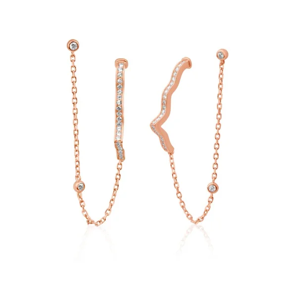 Boucles khmissa Excellence Argent 925 R.Gold