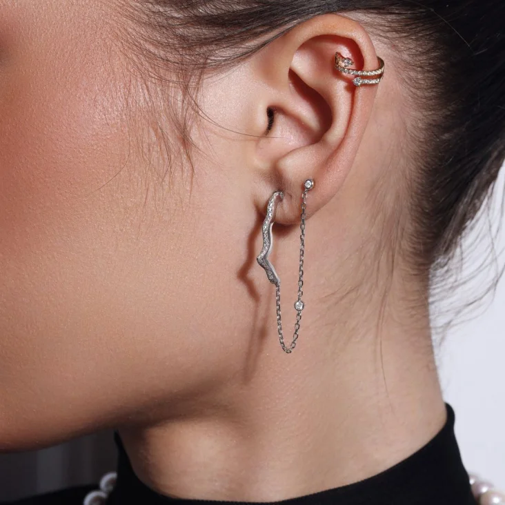 Boucles khmissa Excellence Argent 925 R.Gold 2