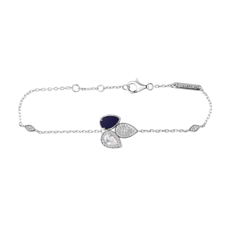 Gourmette Tulipe Excellence Argent 925 Rh & LPS