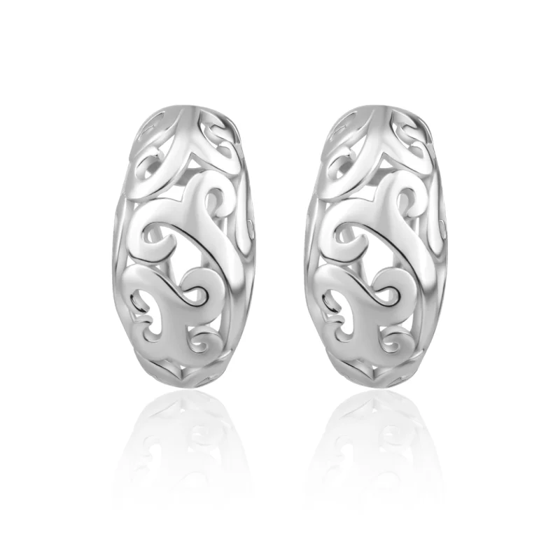 Créoles filigrane motif arabesque