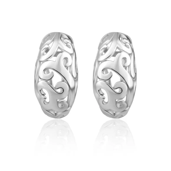 Créoles filigrane motif arabesque