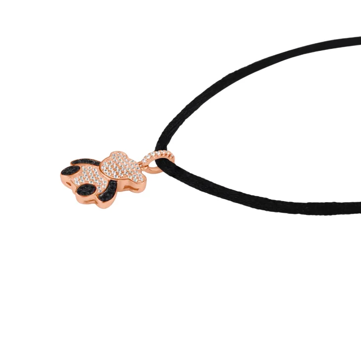 Pendentif nounours Excellence Argent 925 R.Gold & BK 2