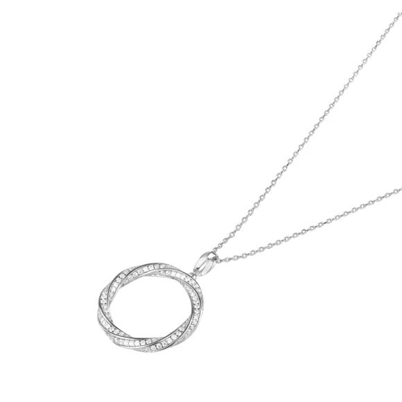 Pendentif twist Excellence Argent 925 Rh