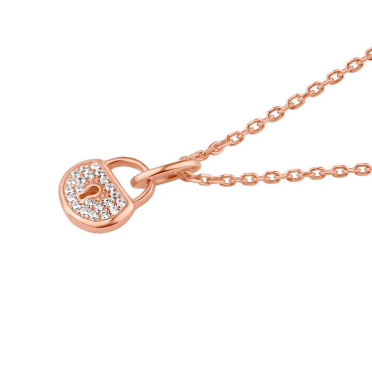 Charm cadenas Excellence Argent 925 R.Gold 2