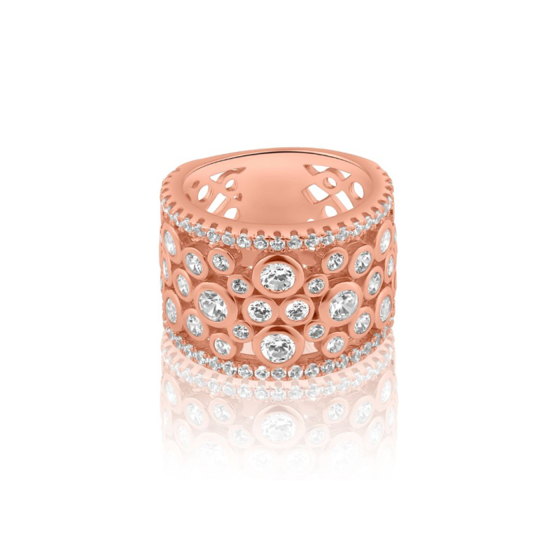 Bague Joaillerie Excellence Argent 925 R.Gold