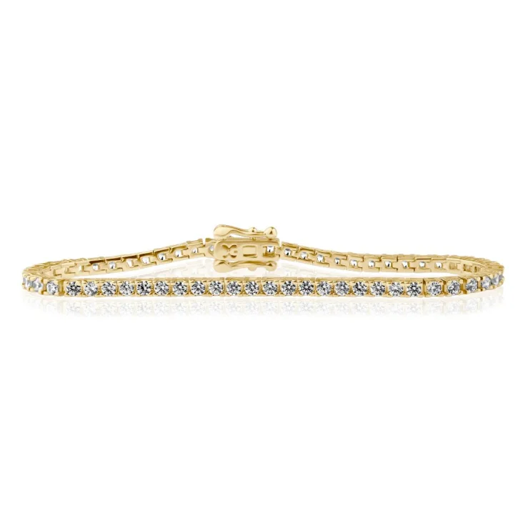 Bracelet Rivière Précieuse Excellence Plaqué Or 18K...
