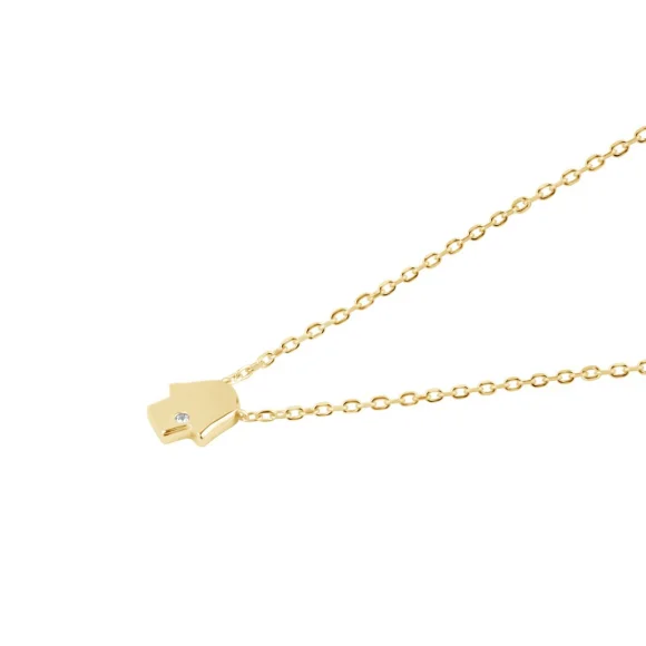 Collier khmissa Excellence Plaqué Or 18K 3Mic