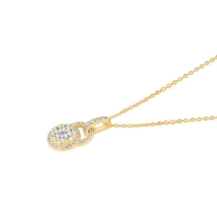 Pendentif marguerite Excellence Plaqué Or 18K 3Mic 2
