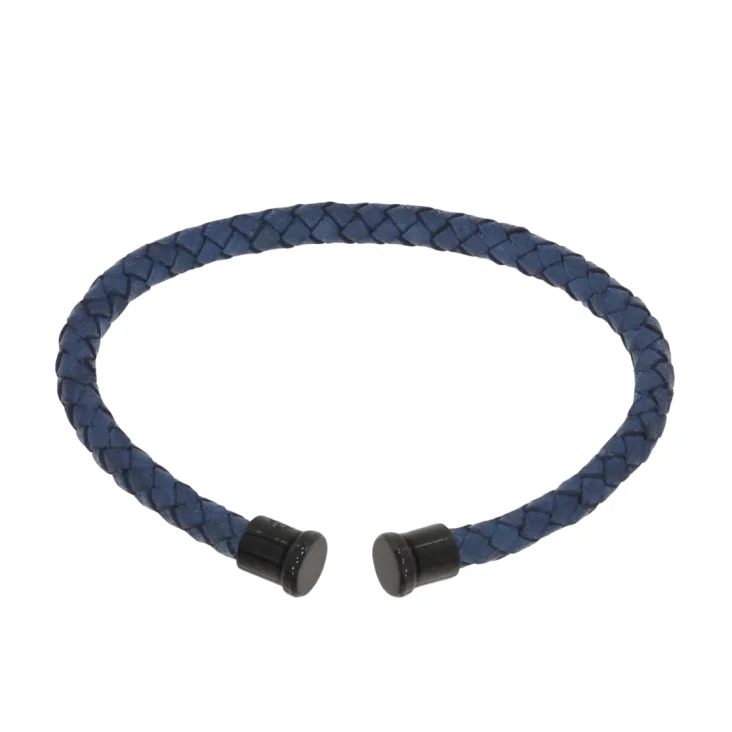 Cuir Bleu 4mm Excellence Caméléon Acier 316L B