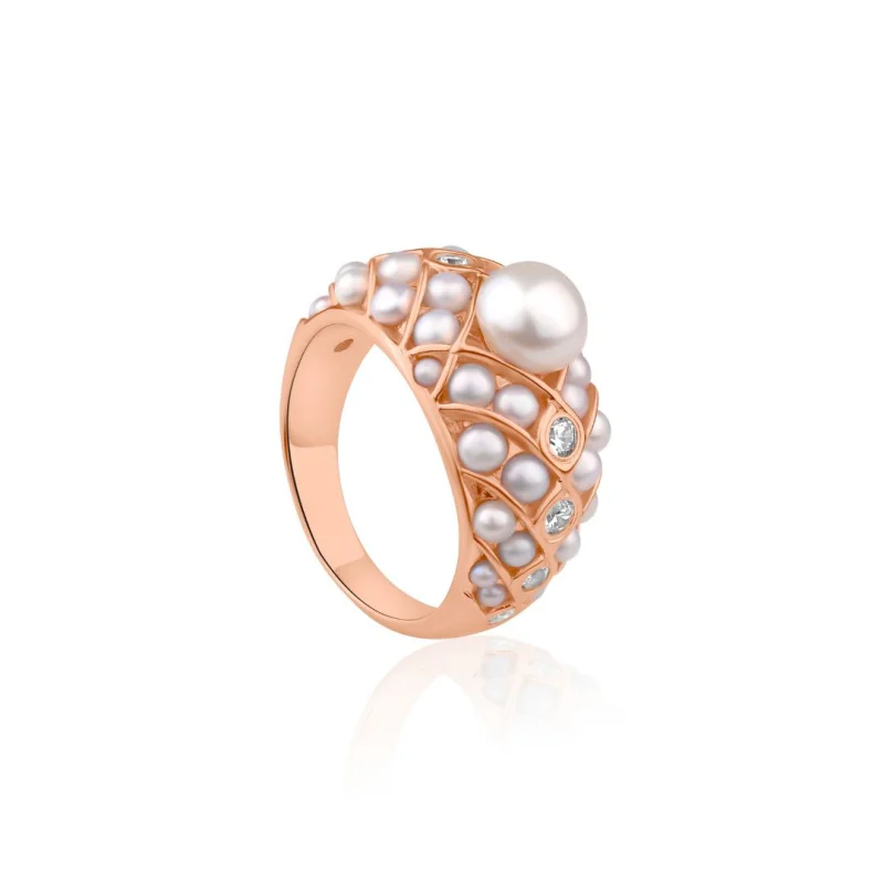 Bague rhodié en rose Bague rhodié en rose