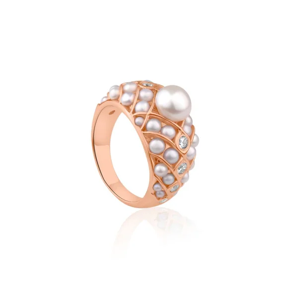 Bague rhodié en rose