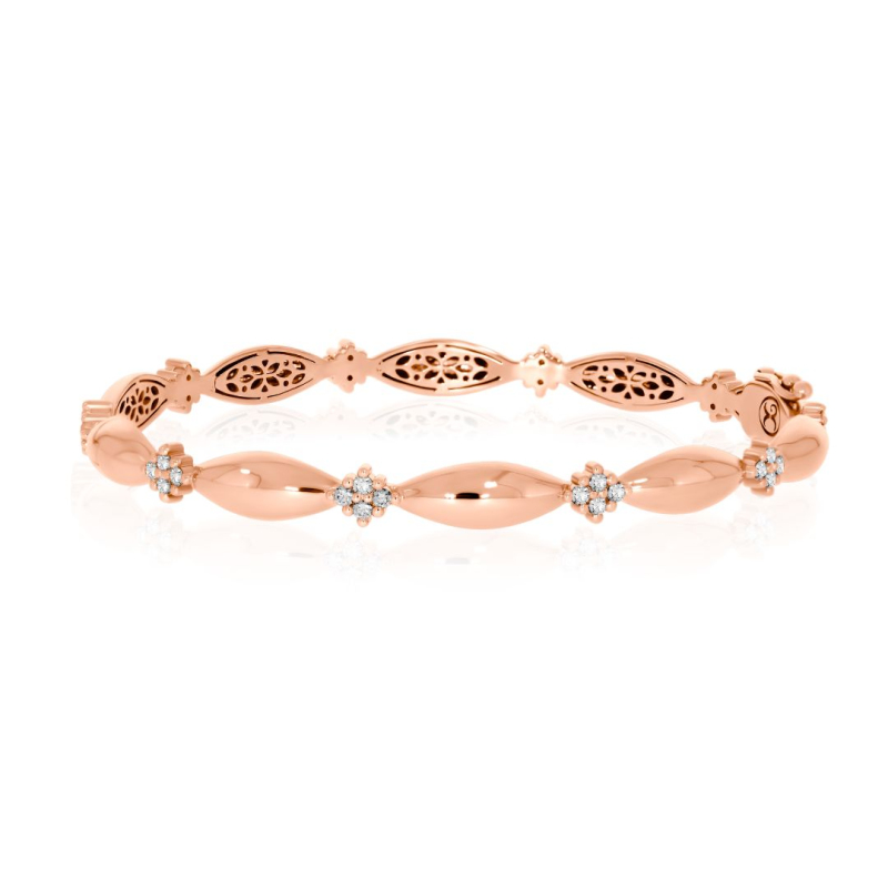 Bracelet Excellence Or rose 750/1000 & Diamants