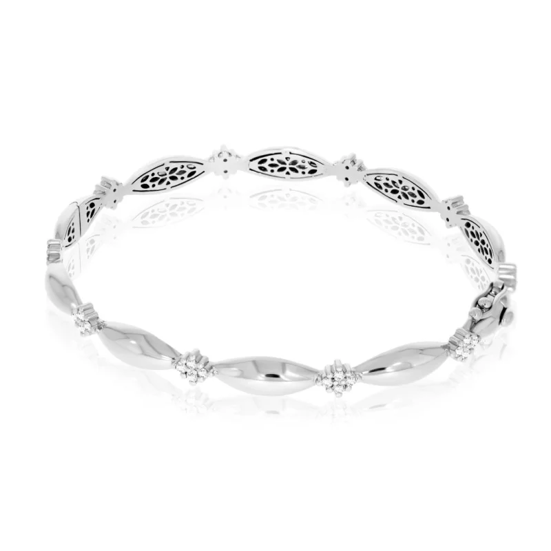 Bracelet Excellence Or gris 750/1000...
