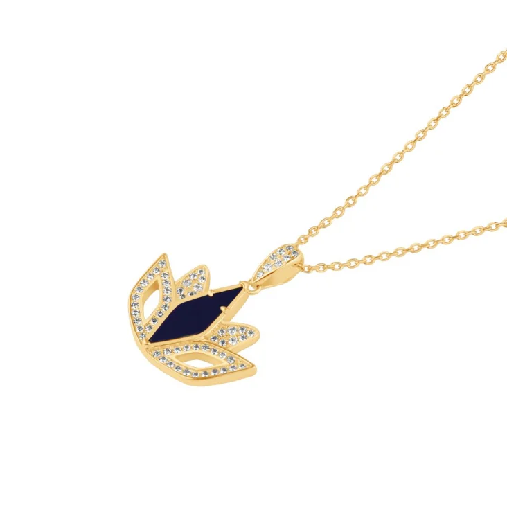 Pendentif Tulipe Excellence Plaqué Or 18K 3Mic & LPS 2