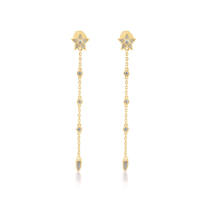 Boucles d'oreilles étoile