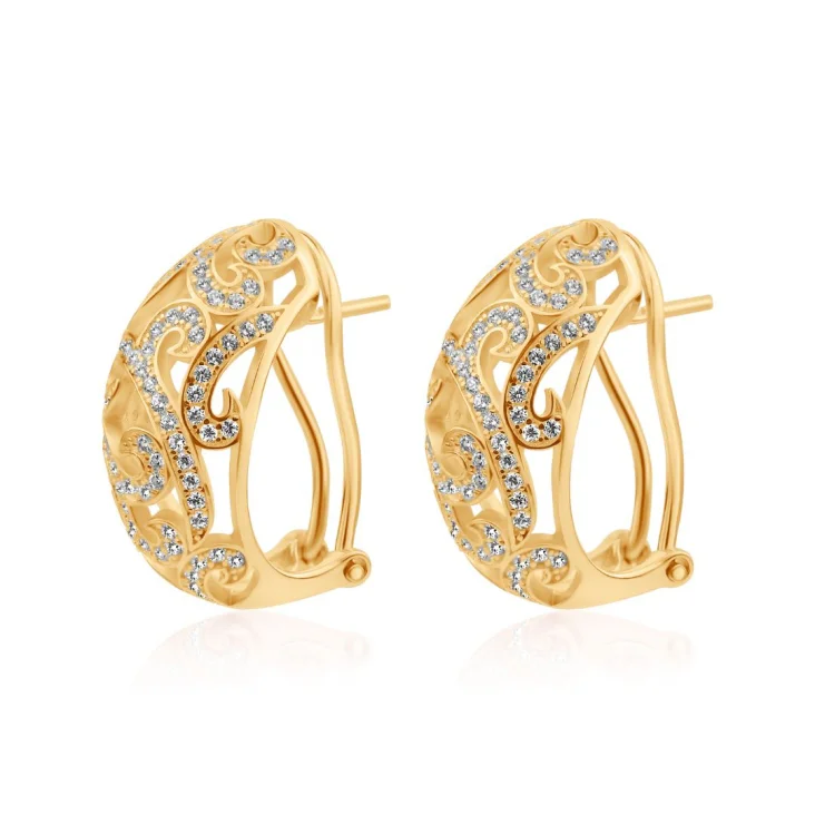 Créoles filigrane Excellence Plaqué Or 18K 3Mic