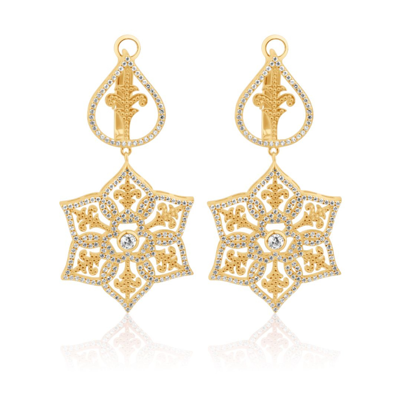 Boucles d'oreilles Excellence Plaqué Or 18K 3Mic