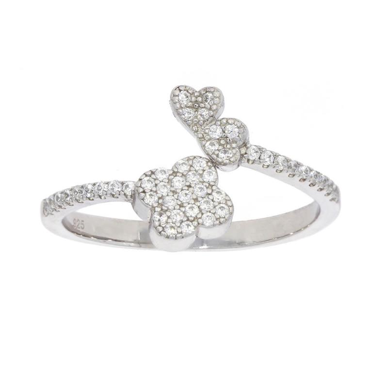 Bague Toi & Moi Excellence Argent 925 Rh