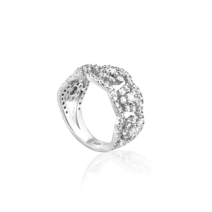 Bague 3 Marguerittes Excellence Argent 925 RH 2