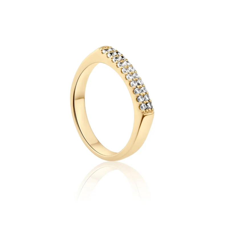 Bague Excellence Plaqué Or 18K 3Mic Bague Excellence Plaqué Or 18K 3Mic