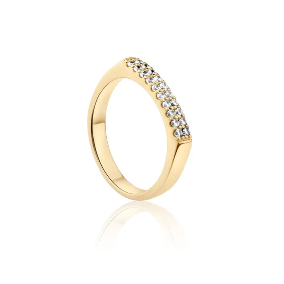 Bague Excellence Plaqué Or 18K 3Mic