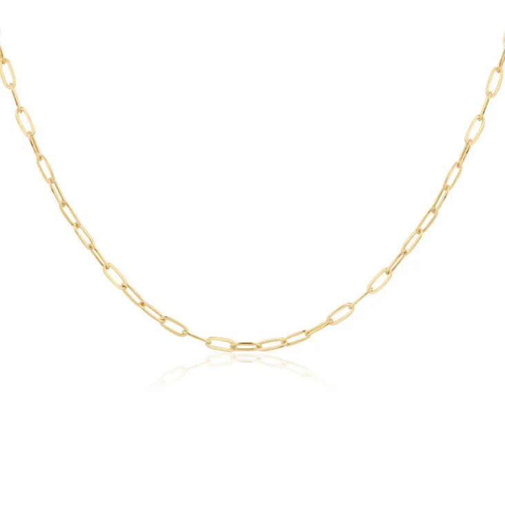 Chaîne forçat Excellence Plaqué Or 3Mic 18K