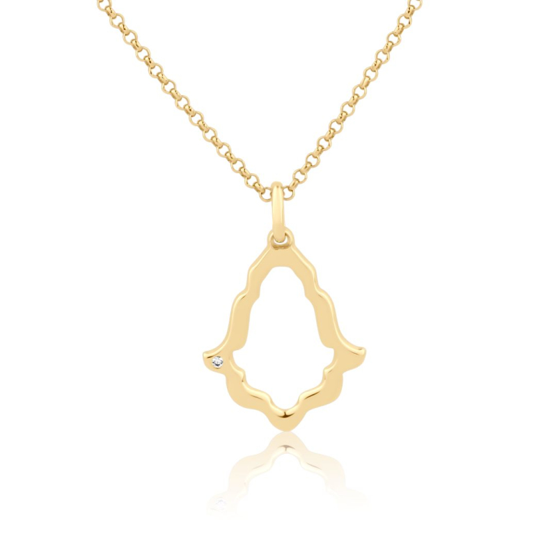Pendentif khmissa Excellence Plaqué Or 18k 3Mic