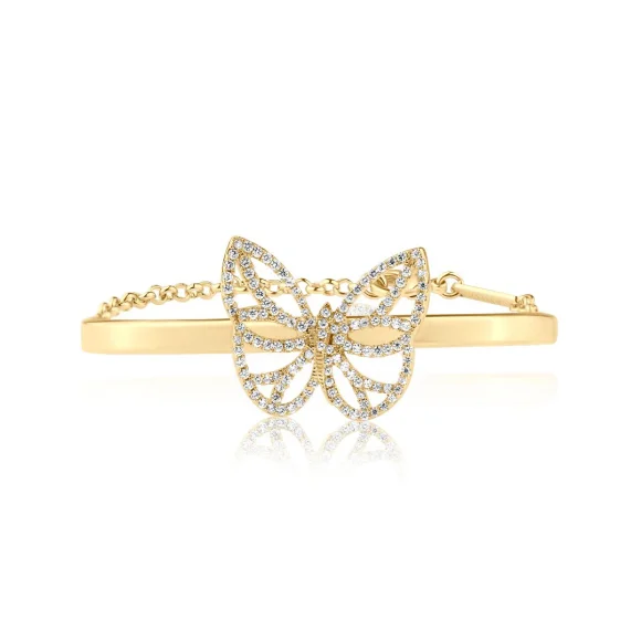 Bracelet jonc papillon