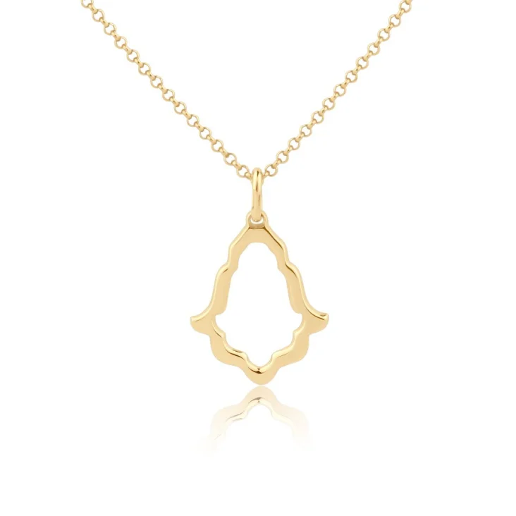 Pendentif khmissa Excellence Plaqué Or 18k 3Mic