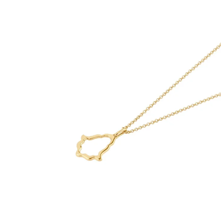 Pendentif khmissa Excellence Plaqué Or 18k 3Mic 2