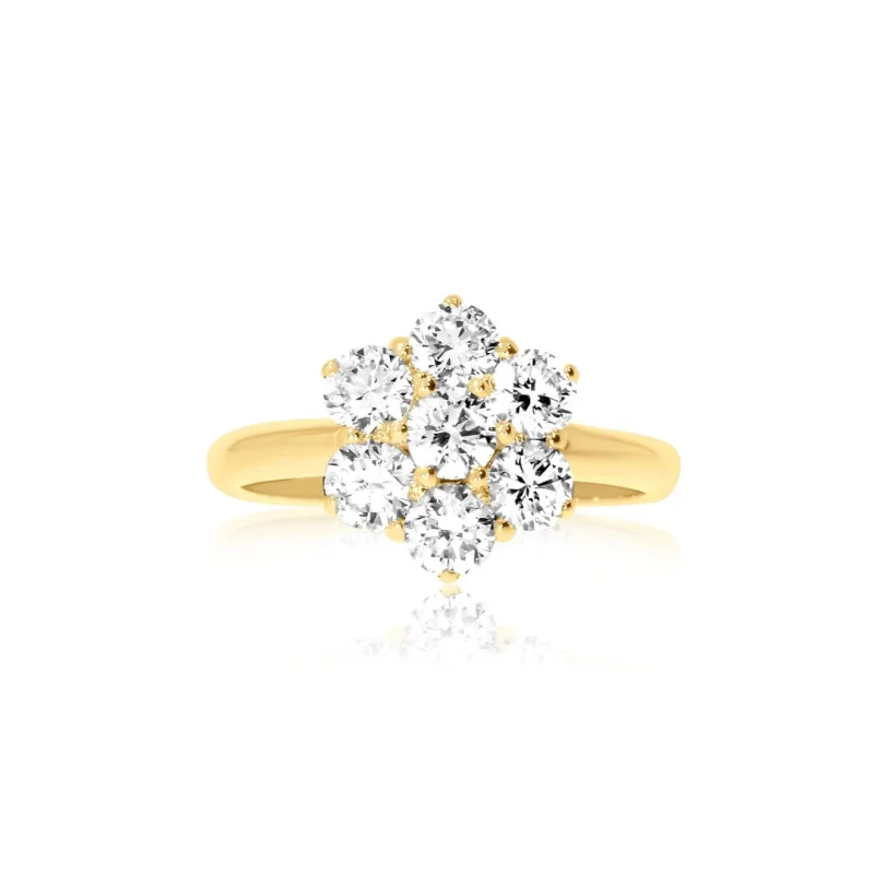 Bague marguerite Excellence Or jaune...