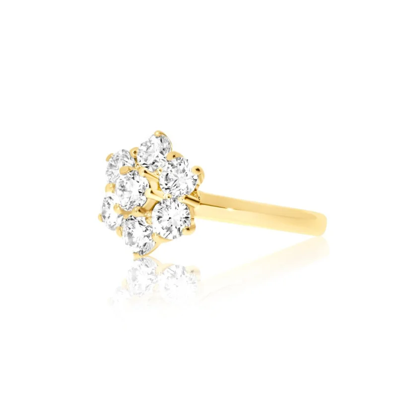 Bague marguerite Excellence Or jaune...