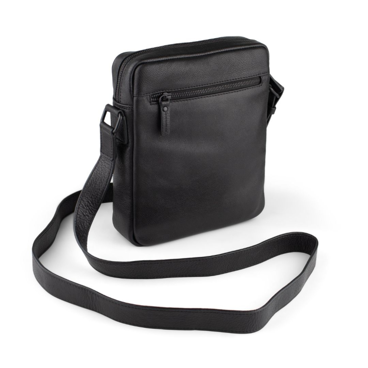 Bandoulière Excellence cuir véritable Italie noir 2