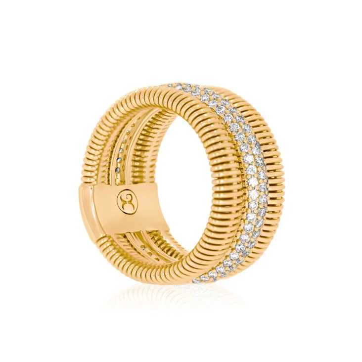 Bague Excellence Or jaune 750/1000 & Diamants 2