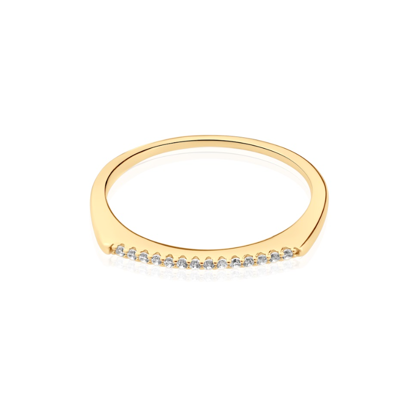 Bague Excellence Plaqué Or 18K 3Mic