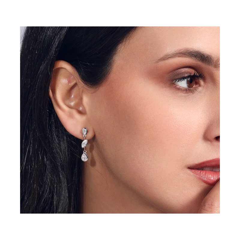 Boucles Excellence Argent 925 rhodié...
