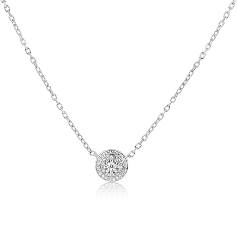 Collier marguerite Excellence Argent 925 Rh
