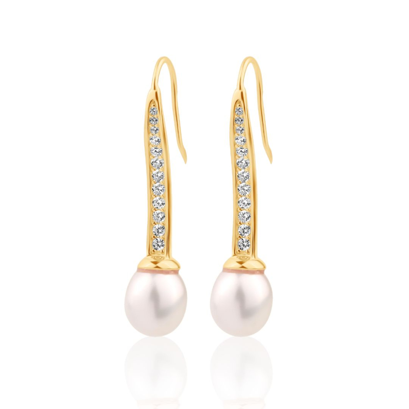Boucles d'oreilles Excellence Plaqué Or 18K 3Mic & FWP