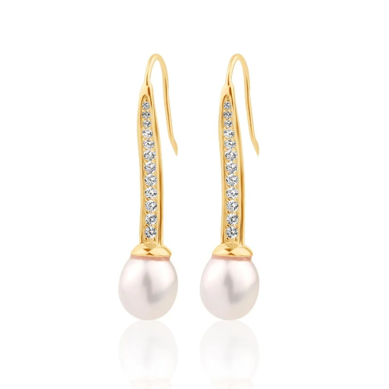 Boucles d'oreilles crochet Excellence Plaqué Or 18K 3Mic & FWP