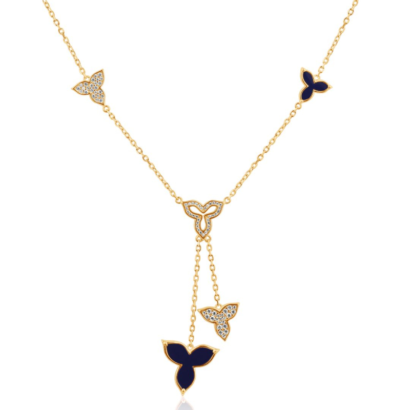 Collier flower Excellence Plaqué Or 18K 3Mic & LPS