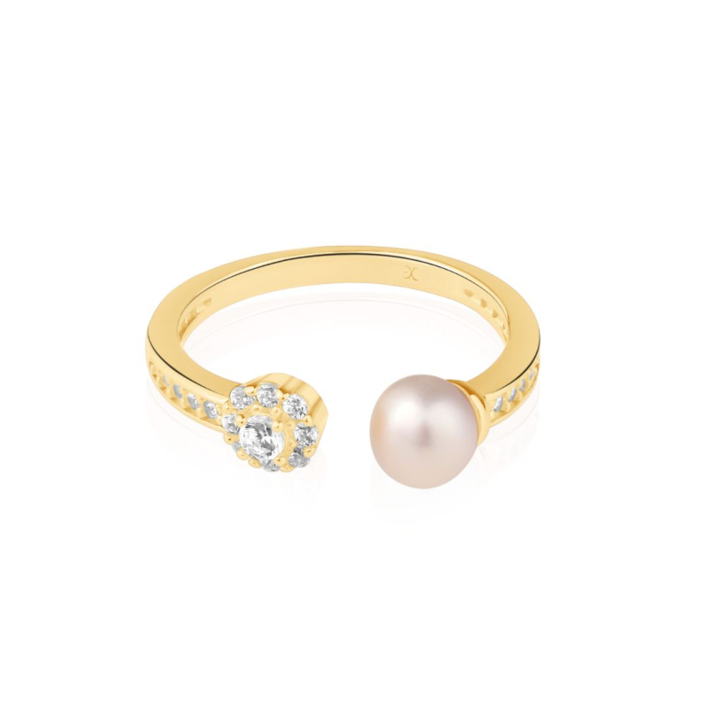 Bague Excellence Plaqué Or 18K 3Mic & FWP