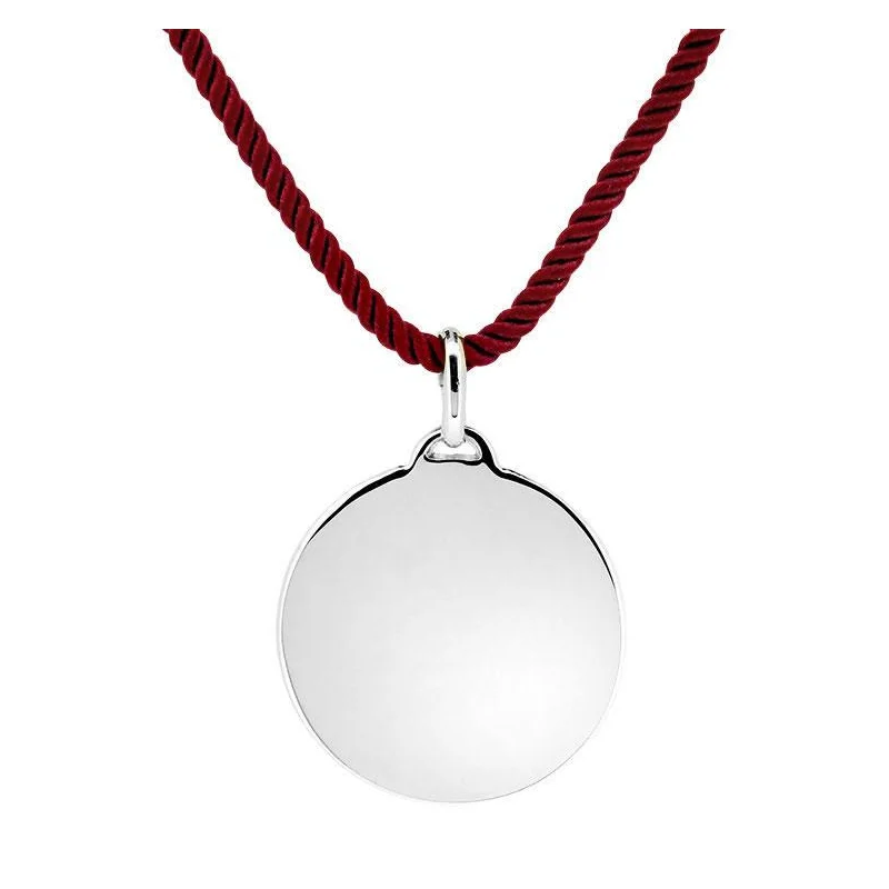 PENDENTIF PLAQUE ARGENT 925 RH