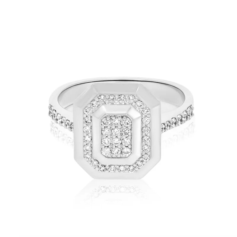 Bague Excellence or 750/1000 sertie... Bague Excellence or 750/1000 sertie...