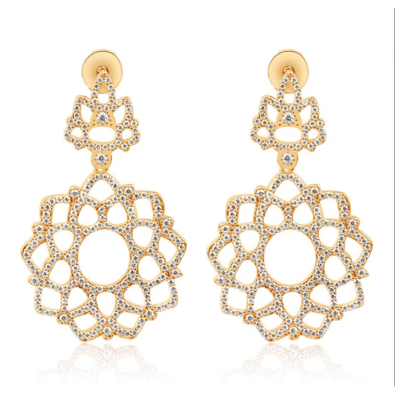 Boucles d'oreilles Excellence Plaqué Or 18K 3Mic