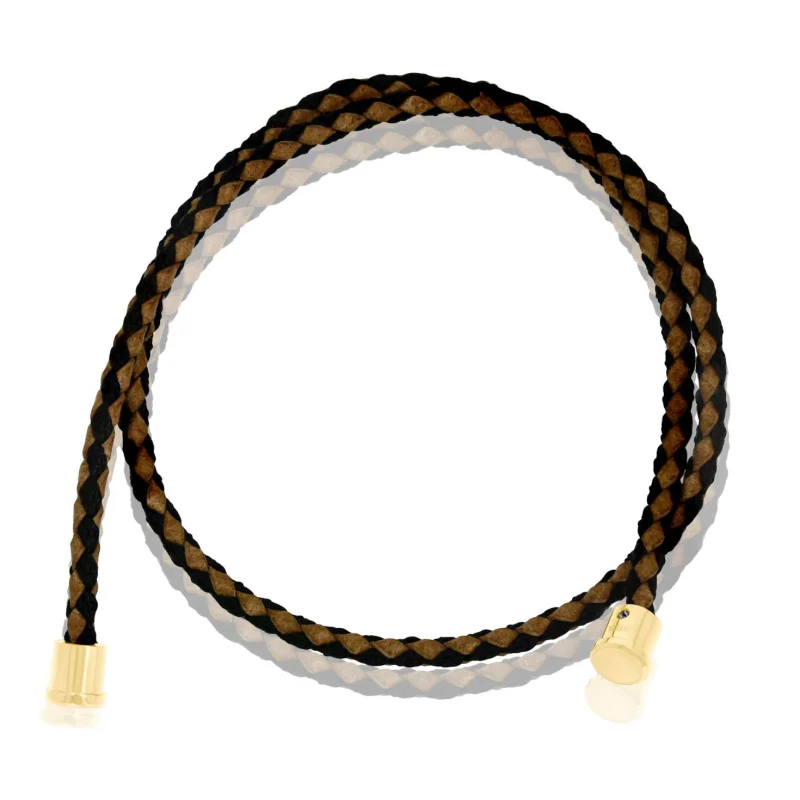Cuir marron C 3mm DB Excellence Caméléon Acier 316L W Cuir marron C 3mm DB Excellence Caméléon Acier 316L W
