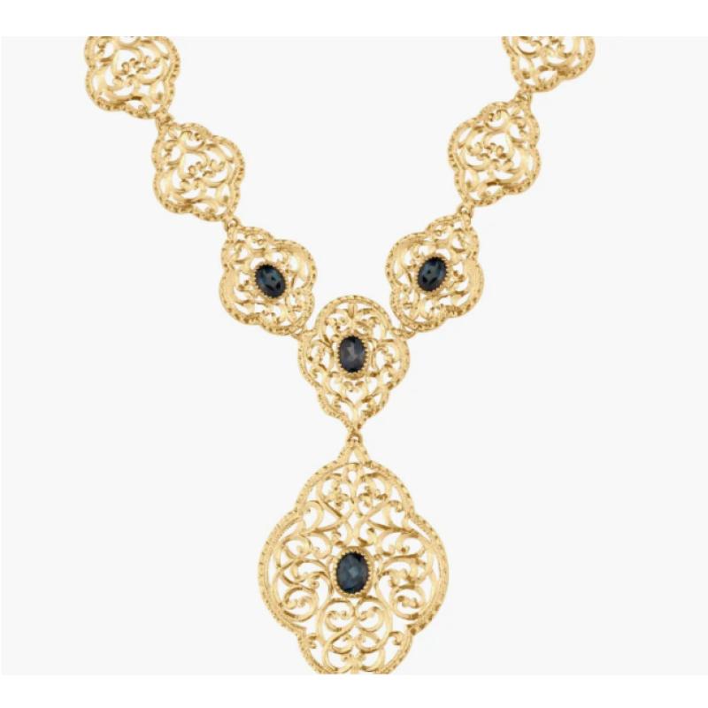 Collier Excellence Or jaune 18k & TPZ BL