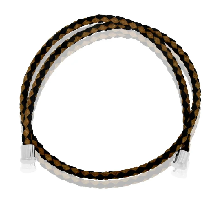 Cuir marron C 3mm DB Excellence Caméléon Acier 316L W