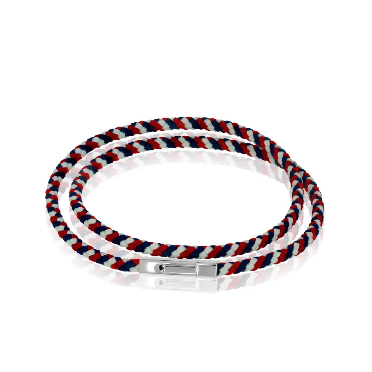 Bracelet Excellence Cuir Tressé & Acier 316L